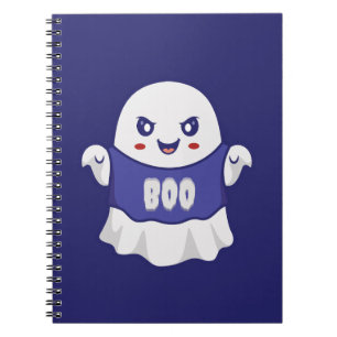 Lustige gruselige Geist-Illustrationsdesign Notizblock