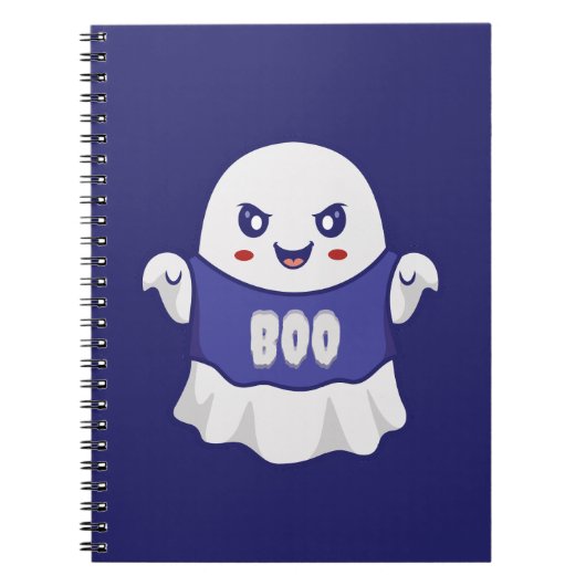 Lustige gruselige Geist-Illustrationsdesign Notizblock (Vorderseite)