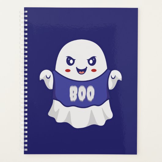 Lustige gruselige Geist-Illustrationsdesign Planer (Vorderseite)