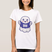 Lustige gruselige Geist-Illustrationsdesign T-Shirt (Vorderseite)