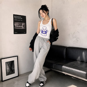 Lustige gruselige Geist-Illustrationsdesign Tank Top