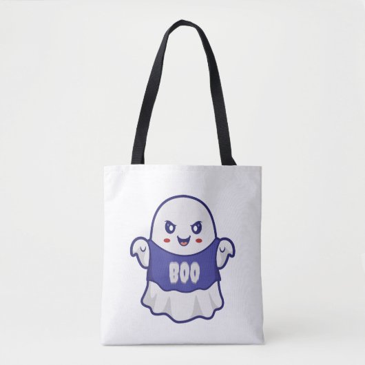 Lustige gruselige Geist-Illustrationsdesign Tasche (Vorderseite)