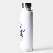 Lustige gruselige Geist-Illustrationsdesign Trinkflasche (Links)