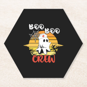Lustige Gruselige Halloween Boo Boo Crew Krankensc Untersetzer