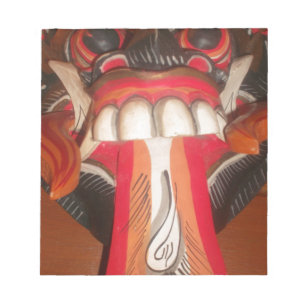 Lustige Gruselige Seltsame Zungen Halloween-Maske Notizblock