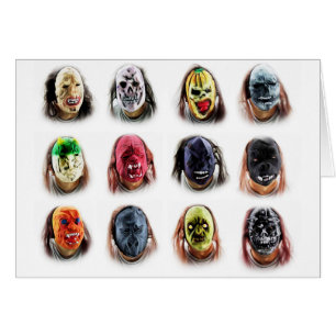 Lustige Gruselmasken