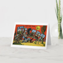 Lustige Grüße aus der Wüste Vintage