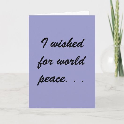 lustige Grußkarte Karte (Vorderseite)