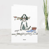 Lustige Grußkarte - neues Zuhause Karte (Rückseite)