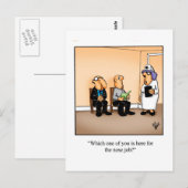 Lustige Grußpostkarte zum In-Kontakt-Bleiben Postkarte (Vorne/Hinten)