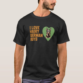 Lustige GSD Liebe Haare Deutsche Jungen für Deutsc T-Shirt