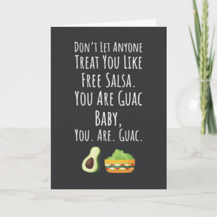 Lustige Guacamole-Karten Avocado-Frucht Humor Karte