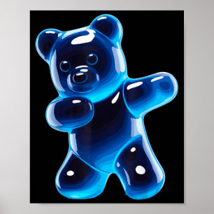 Lustige Gummibärchen-Kunst für Männer Frauen Kinde Poster