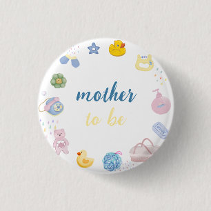 Lustige Gummiente Badezimmer Mutter-Tochter-Baby-P Button
