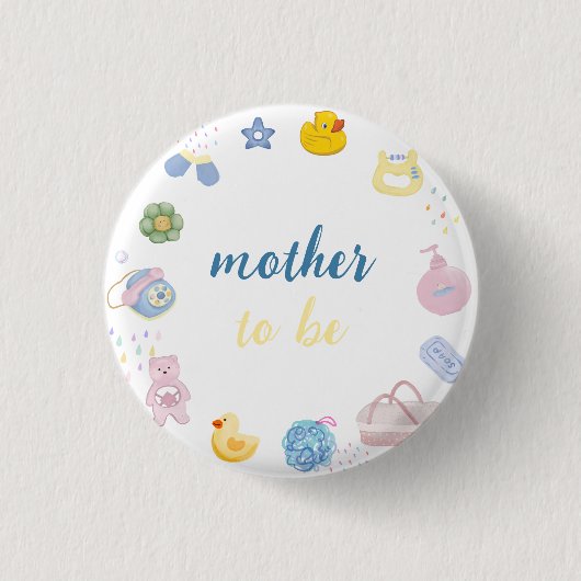 Lustige Gummiente Badezimmer Mutter-Tochter-Baby-P Button (Vorderseite)