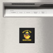 Lustige Gummiente Lass das Quaken los!  Magnet (In Situ (Geschirrspüler))