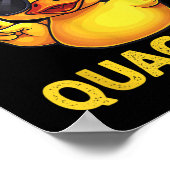 Lustige Gummiente Lass das Quaken los! Poster (Ecke)