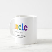 Lustige Guncle-Definition Kaffeetasse (Vorderseite Links)