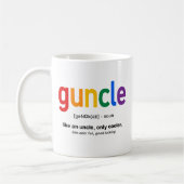 Lustige Guncle-Definition Kaffeetasse (Links)