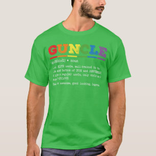 Lustige Guncle-Definition Stolzer schwuler Onkel L T-Shirt