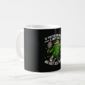 Lustige Gurke spielt Pickleball Kaffeetasse (Vorderseite Links)