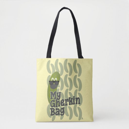 Lustige Gurken Mode Parodie Design Tasche (Vorderseite)