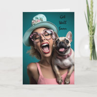 Lustige Gute Besserung Frau Hund Humor