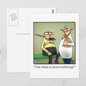 Lustige Gute Besserung Humor Postkarte (Vorne/Hinten)