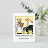 Lustige Gute Besserung Humor Postkarte (Stehend Vorderseite)