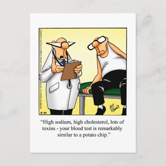Lustige Gute Besserung Humor Postkarte (Vorderseite)