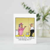 Lustige Gute Besserung Humor Postkarte (Stehend Vorderseite)