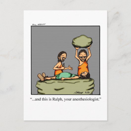 Lustige Gute Besserung Humor Postkarte (Vorderseite)
