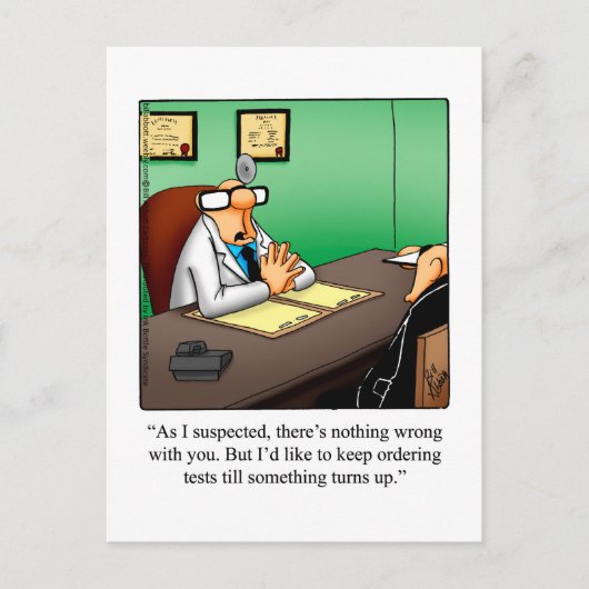 Lustige Gute Besserung Humor Postkarte (Vorderseite)