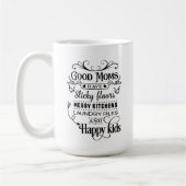 lustige gute Mama Wortart Kaffeetasse (Links)
