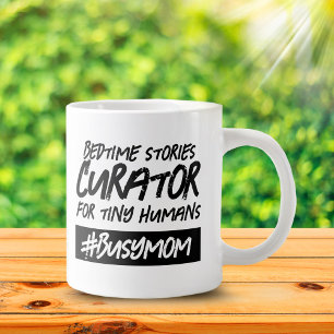 Lustige Gutenachtgeschichten Kuratorin ... Hashtag Jumbo-Tasse