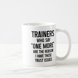 Lustige Gym Fitness Vertrauensprobleme Pilates Yog Kaffeetasse