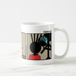 Lustige Haarschnitt Stickman Tasse - 085
