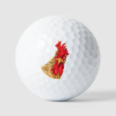 Lustige Hahn Golfbälle Geschenk (Vorderseite)