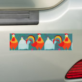 Lustige Hahn-Henne-flippige Huhn-Vieh-Geschenke Autoaufkleber (Auf Auto)