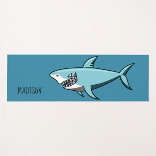 Lustige Haifisch-Name-Yogamatte Yogamatte
