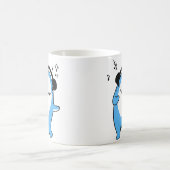 Lustige Haifisch-Tanz-Tassen-niedliche lustige Kaffeetasse (Mittel)