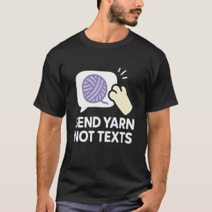 Lustige Häkelkatzen-Mama-Garnliebhaberin-Witz-Humo T-Shirt