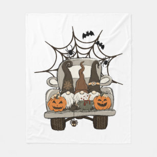 Lustige Halloween-Designs Halloween-Gnome auf eine Fleecedecke