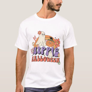 Lustige Halloween-Designs Hippie Halloween Retro T-Shirt