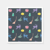 lustige Halloween-Figuren, Halloween-Party Serviette (Vorderseite)