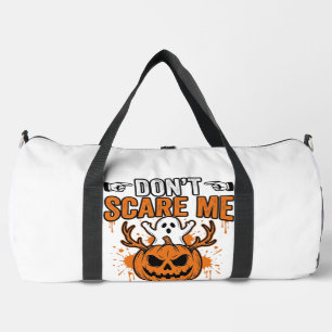 Lustige Halloween-Geist-Kürbis-Zitat-Vektor-Design Duffle Bag