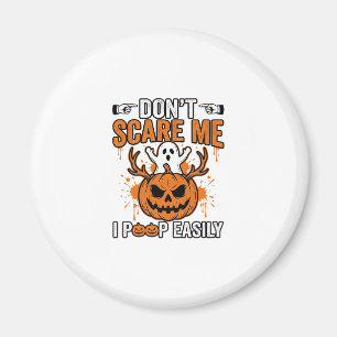 Lustige Halloween-Geist-Kürbis-Zitat-Vektor-Design Magnet