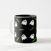 lustige Halloween-Geist Zwei-Tone-Tasse Zweifarbige Tasse (Vorderseite Links)