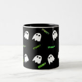 lustige Halloween-Geist Zwei-Tone-Tasse Zweifarbige Tasse (Mittel)