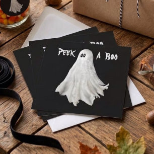 Lustige Halloween-Geister-Vergangenheits-Zeichnung Karte